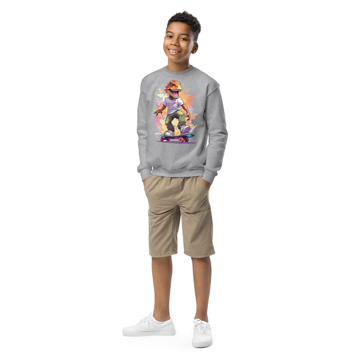 Skatin' Dino Sweatshirt